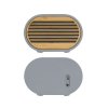 Bluetooth-колонка "Stonehenge" 5Вт с беспроводным зарядным устройством, камень/бамбук, цвет серый/бежевый