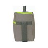Изотермическая сумка-холодильник Neo Classic c контрастной молнией, серый/зеленое яблоко