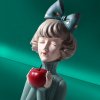 Статуэтка "Девушка с яблоком", цвет зеленый