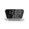 Настольные часы "Smart Clock" с беспроводным (15W) зарядным устройством, будильником и термометром, цвет белый