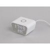 Настольные часы "Smart Clock" с беспроводным (15W) зарядным устройством, будильником и термометром, цвет белый