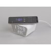Настольные часы "Smart Clock" с беспроводным (15W) зарядным устройством, будильником и термометром, цвет белый