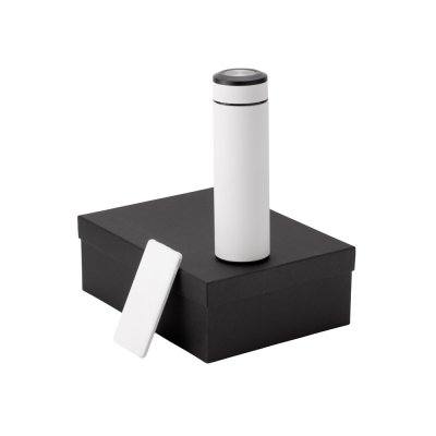 Подарочный набор с термосом и повербанком С1, белый