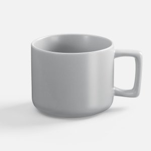 Чашка Jumbo в коробке матовая, светло-серая