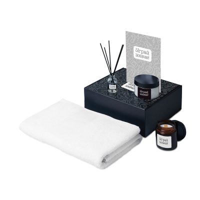 Подарочный набор Re:y. Care с полотенцем, солью для ванны и диффузором