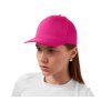 Бейсболка Poly 5-ти панельная 120гр, фуксия