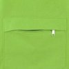 Сумка на молнии Zipper из хлопка 280 г c карманом на молнии спереди, зеленое яблоко