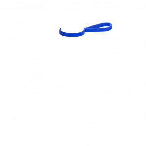 Кольцо-держатель силиконовое для термобутылки Olivia, синий