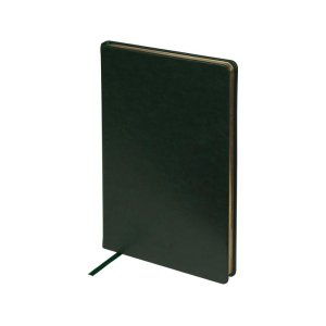 Ежедневник недатированный А5 Megapolis Nebraska, зеленый с золотым обрезом