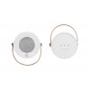 Настольная беспроводная (15W) зарядная станция "Smart Home" с bluetooth колонкой-лампой, цвет белый