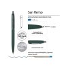 Ручка металлическая шариковая San Remo, софт-тач, 1.0 мм, зеленый
