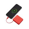 Внешний аккумулятор со встроенным кабелем USB-C Дэнси, 5000 мАч, красный