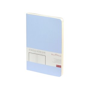 Ежедневник А5 недатированный Megapolis Velvet Flex, зефирный голубой