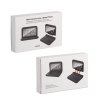 Настольные часы "Smart Time" с беспроводным (15W) зарядным устройством, будильником и термометром, со съёмным дисплеем, цвет черный