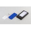 Беспроводное зарядное устройство "Sticky SOFTTOUCH", 10000 mAh с подсветкой логотипа и присосками, цвет синий