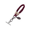 Брелок-браслет Bohemian c металлическим держателем для телефона, бургунди