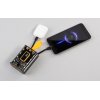 Зарядное устройство "Shine" 9000 mAh с LED-подсветкой, встроенными кабелями Type-C/Lightning/USB, цвет черный с желтым