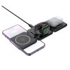 Складная беспроводная (15W) зарядная станция "Flip" с MagSafe, цвет черный