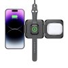 Складная беспроводная (15W) зарядная станция "Flip" с MagSafe, цвет черный