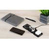 Складная беспроводная (15W) зарядная станция "Flip" с MagSafe, цвет черный