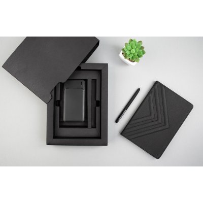 Набор подарочный "Total black", цвет черный