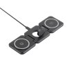 Складная беспроводная (15W) зарядная станция "Flip" с MagSafe, цвет черный