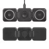 Складная беспроводная (15W) зарядная станция "Flip" с MagSafe, цвет черный