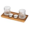 Набор для виски и коктейлей на подставке из дуба Savour Набор для виски и коктейлей на подставке из дуба Savour