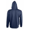 Толстовка мужская на молнии Soul Men 290 с контрастным капюшоном, темно-синяя