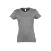 Футболка женская IMPERIAL WOMEN, серый меланж_2XL, 100% хлопок, 190 г/м2