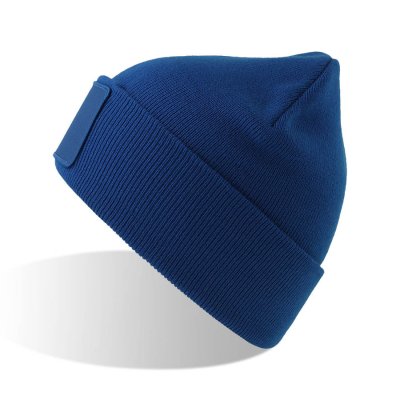 Шапка вязанаядвойная Wind-S с патчем