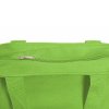 Сумка на молнии Zipper из хлопка 280 г c карманом на молнии спереди, зеленое яблоко