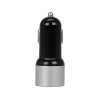 Адаптер автомобильный USB с функцией быстрой зарядки QC 3.0 TraffIQ, черный/серебристый