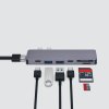 USB-C адаптер для MacBook 7-в-1, серебро, Deppa