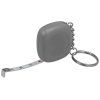 Брелок-рулетка 1м Block, серый