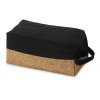 Несессер Corky хлопковый с пробковой вставкой, черный