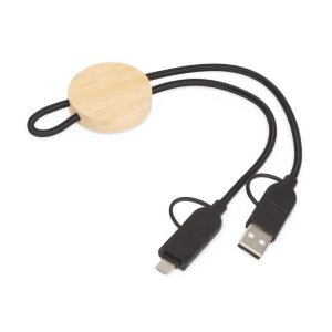 Универсальный зарядный кабель из переработанных ПЭТ и ТПЕ Acalypha, быстрая зарядка 25 Вт, черный Универсальный зарядный кабель из переработанных ПЭТ и ТПЕ Acalypha, быстрая зарядка 25 Вт, черный