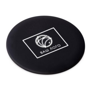 Беспроводное зарядное устройство с подсветкой логотипа Moon spot, 10 Вт, soft-touch