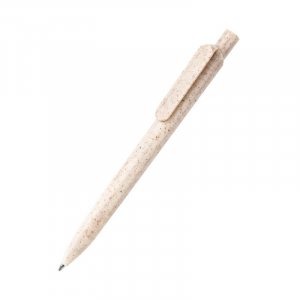 Ручка из биоразлагаемой пшеничной соломы Melanie, белый