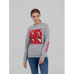 Толстовка «Ногиотушей», серый меланж Толстовка «Ногиотушей», серый меланж