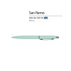 Ручка металлическая шариковая San Remo, софт-тач, 1.0 мм, мятный
