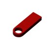 USB 2.0-флешка на 8 Гб с мини чипом и круглым отверстием, красный
