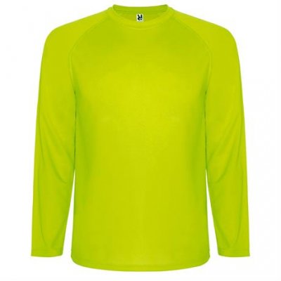 Спортивная футболка MONTECARLO L/S мужская, ФЛУОРЕСЦЕНТНЫЙ ЖЕЛТЫЙ L