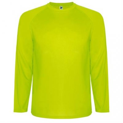 Спортивная футболка MONTECARLO L/S мужская, ФЛУОРЕСЦЕНТНЫЙ ЖЕЛТЫЙ S