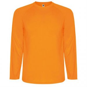 Спортивная футболка MONTECARLO L/S мужская, ФЛУОРЕСЦЕНТНЫЙ ОРАНЖЕВЫЙ L