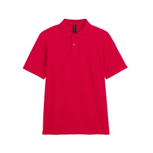 Футболка поло SOFTSTYLE ADULT DOUBLE PIQUE, КРАСНЫЙ L