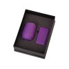 Подарочный набор с термокружкой и повербанком С1, 5000 mAh, фиолетовый