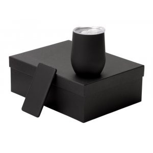 Подарочный набор с термокружкой и повербанком С1, 5000 mAh, черный Подарочный набор с термокружкой и повербанком С1, 5000 mAh, черный