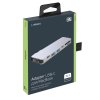 USB-C адаптер для MacBook 7-в-1, серебро, Deppa