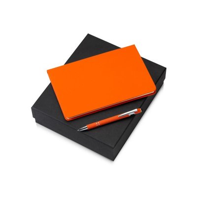Подарочный набор Wispy swan с ручкой и блокнотом, оранжевый